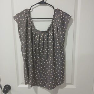 ⭐️ LC Lauren Conrad Polka Dot Top size medium‎